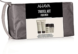 Düfte, Parfümerie und Kosmetik Set - Ahava Men Travel Kit (ash/cr/50ml + gel/100ml + sh/cr/100ml + deo/50ml + bag/1pcs)