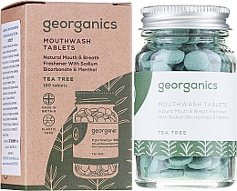 Düfte, Parfümerie und Kosmetik Zahnreinigungstabletten mit Teebaumextrakt - Georganics Natural Mouthwash Tablets Tea Tree