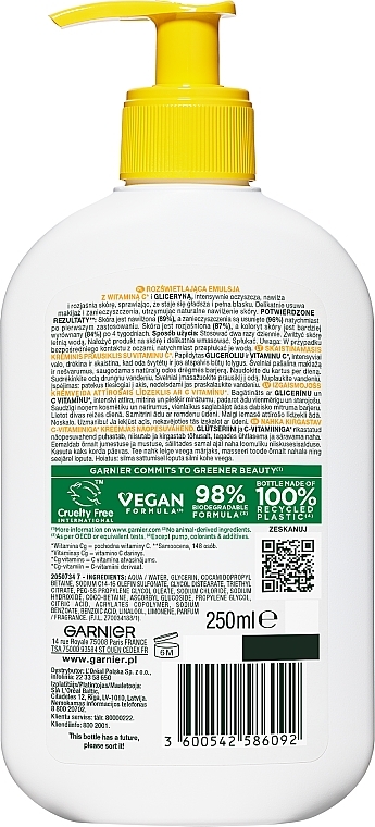 Aufhellendes Gesichtswaschmittel - Garnier Naturals Brightening Cream Cleanser Vitamin C — Bild N2