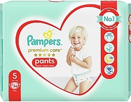 Windeln Premium Care Pants Junior 5 (12-17 kg) 34 St. - Pampers  — Bild N3