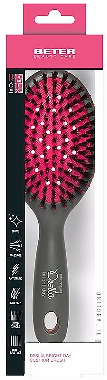 Haarbürste rosa - Beter Deslia Bright Day Cushion Brush — Bild N2