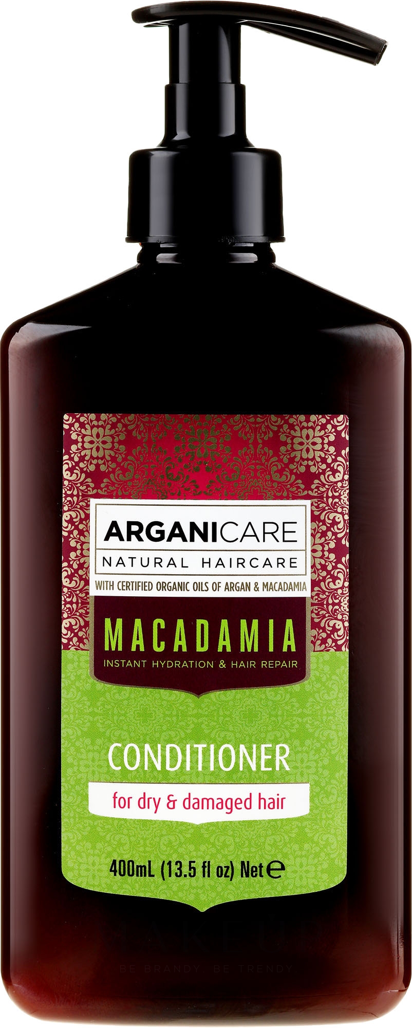 Haarsplülung mit Macadamia für strapaziertes und trockenes Haar - Arganicare Macadamia Conditioner — Bild 400 ml