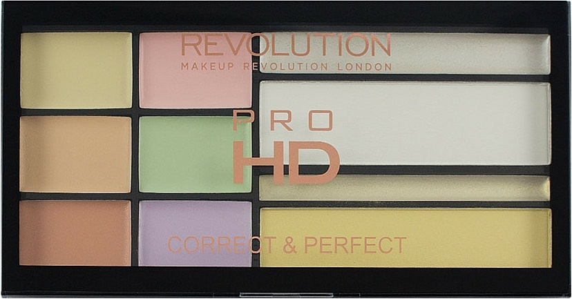 Gesichtsconcealer-Palette - Makeup Revolution HD Correct and Perfect Palette — Bild N2