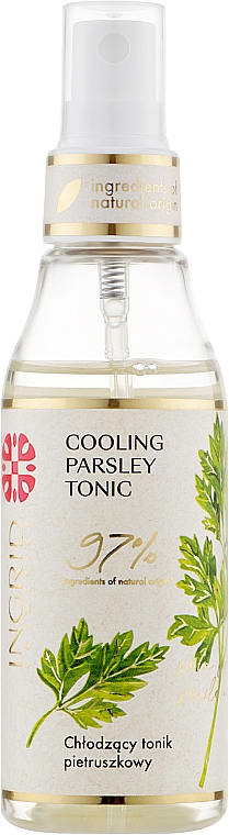 Erfrischendes Gesichtswasser mit Petersilie - Ingrid Cosmetics Vegan Cooling Parsley Tonic — Bild N1