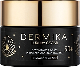 Anti-Falten Gesichtscreme mit Kaviar 50+ - Dermika Luxury Caviar Cream Filling Wrinkles 50+ — Bild N1