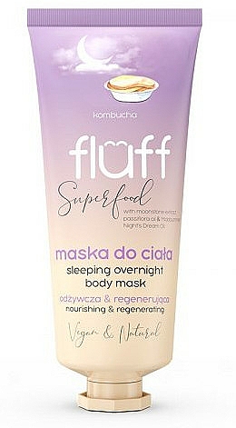 Pflegende und regenerierende Nachtmaske für den Körper mit Kombucha - Fluff Superfood Kombucha Sleeping Overnight Body Mask — Bild N1