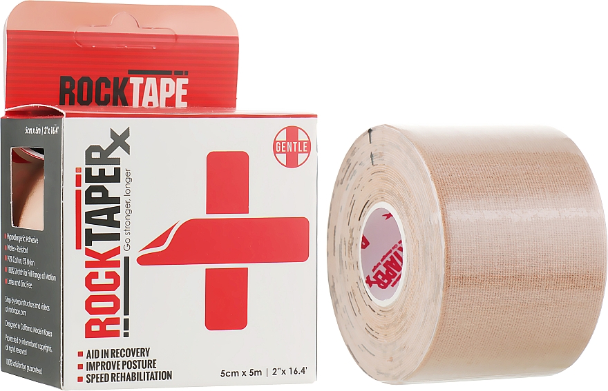 Kinesio-Tape Beige - RockTape Kinesio Tape RX — Bild N1