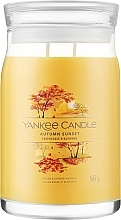 Duftkerze im Glas Autumn Sunset mit 2 Dochten - Yankee Candle Singnature — Bild N1