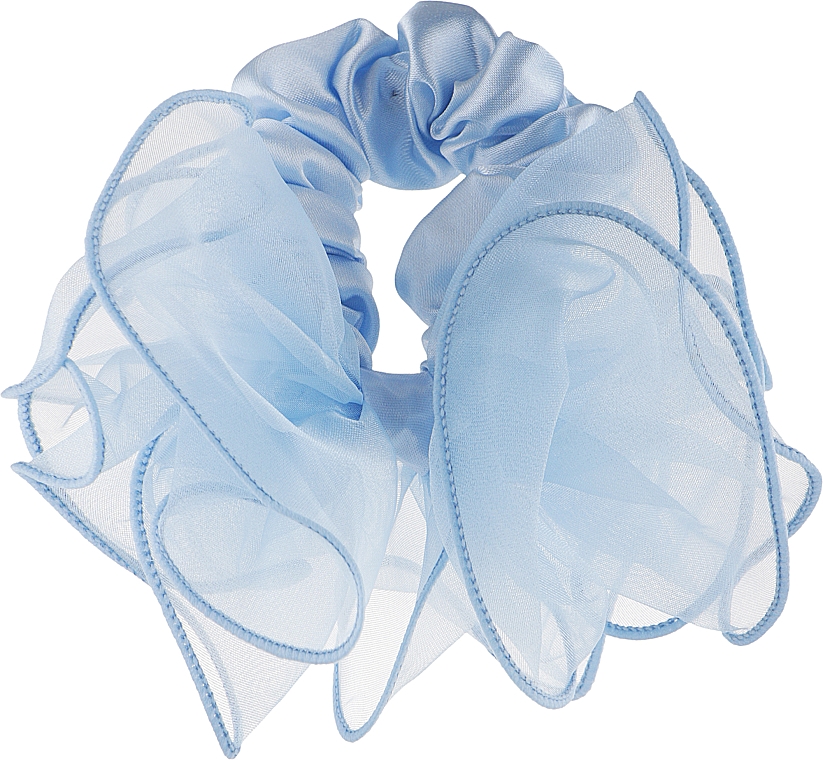 Scrunchie-Haargummi P1028-4 12 sm, d-5,5 cm hellblau - Akcent — Bild N1