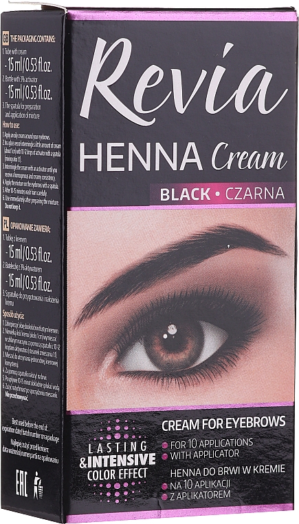 Augenbrauen- und Wimpernfarbe - Revia Eyebrows Henna