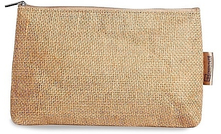 Kosmetiktasche aus Leinen, beige - IDC Institute Linen Cosmetic Bag — Bild N1