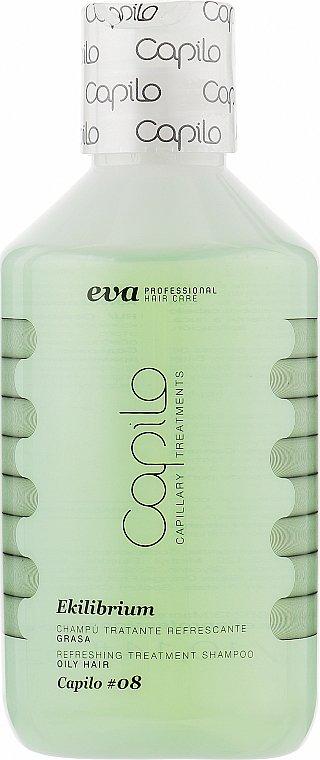 Erfrischendes medizinisches Shampoo für fettige Kopfhaut - Eva Professional Capilo Ekilibrium Shampoo №08 — Bild N2