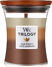 Düfte, Parfümerie und Kosmetik Duftkerze im Glas Café Sweets - WoodWick Hourglass Trilogy Candle Café Sweets