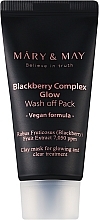 Düfte, Parfümerie und Kosmetik Antioxidative Ton-Gesichtsmaske mit Brombeere - Mary & May Blackberry Complex Glow Wash Off Mask