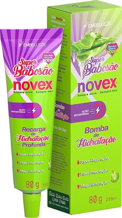Feuchtigkeitsspendende Haarcreme - Novex Super Aloe Vera Recharge — Bild N1
