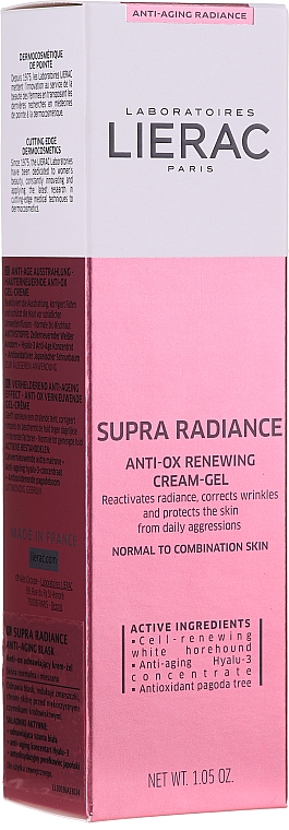 Erneuernde und antioxidative Gel-Creme für das Gesicht - Lierac Supra Radiance Gel-Creme Renovatrice Anti-Ox — Bild N4