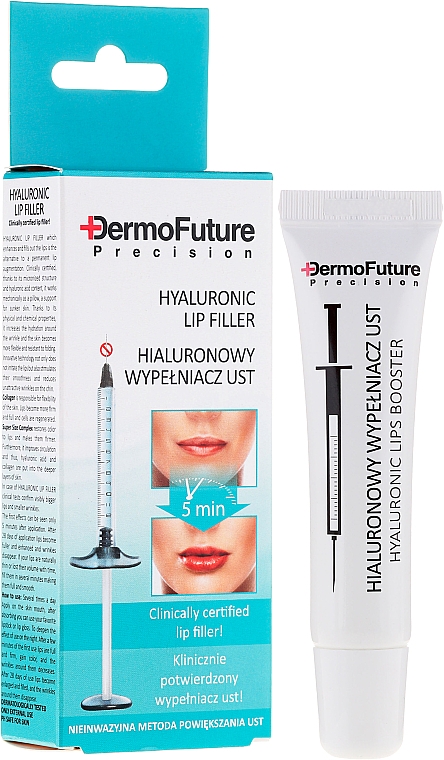 Lippenserum mit Hyaluronsäure und Kollagen - DermoFuture Precision Hyaluronic Lip
