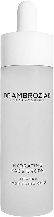 Feuchtigkeitsspendendes Gesichtsserum mit Hyaluronsäure - Dr Ambroziak Laboratorium Hydrating Face Drops Serum  — Bild N1