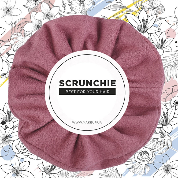 Scrunchie-Haargummi aus Ecosuede Suede Classic - MAKEUP Hair Accessories — Bild N1