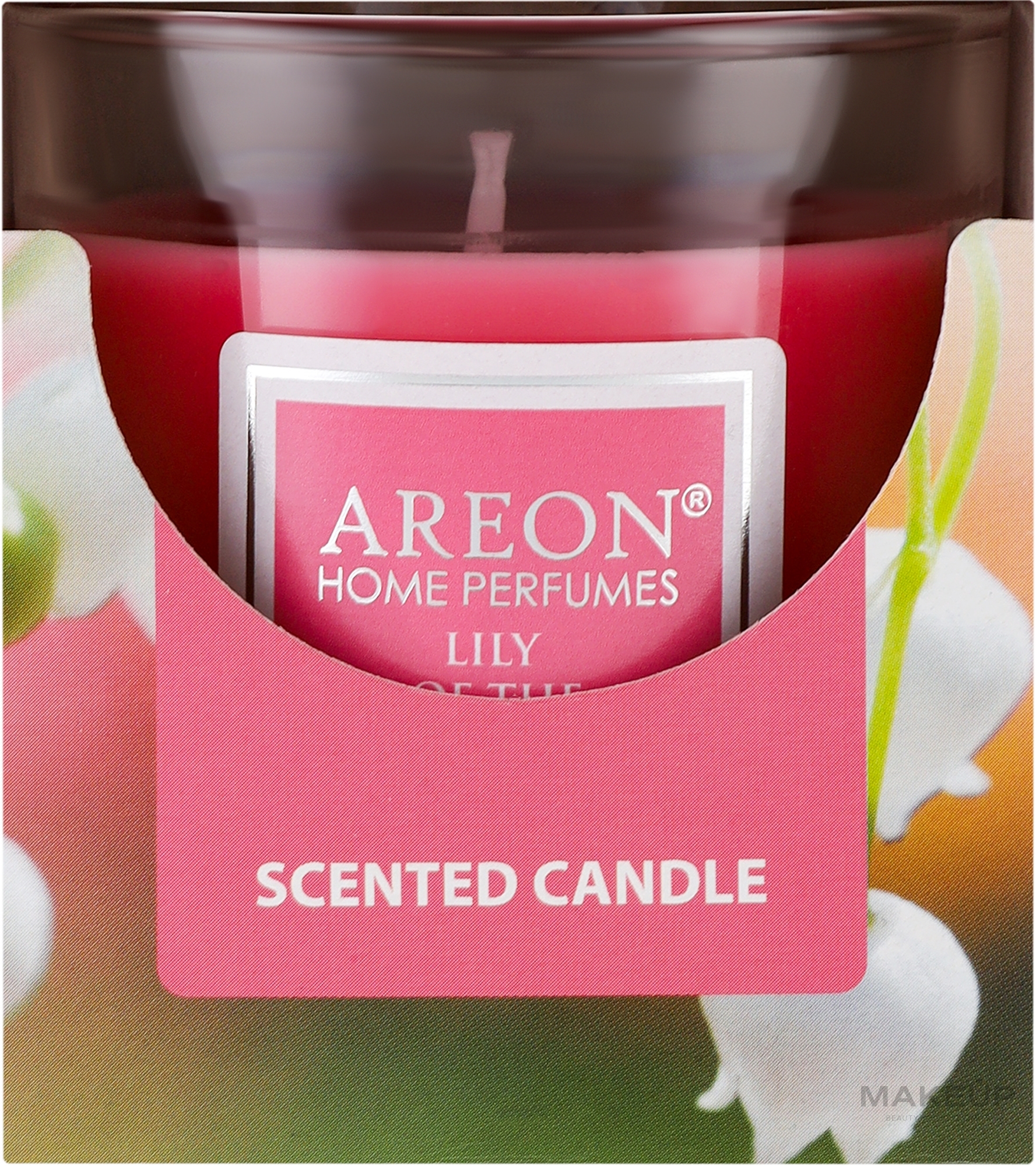 Duftkerze im Glas Maiglöckchen - Areon Home Perfumes Lily of the Valley Scented Candle — Bild 120 g