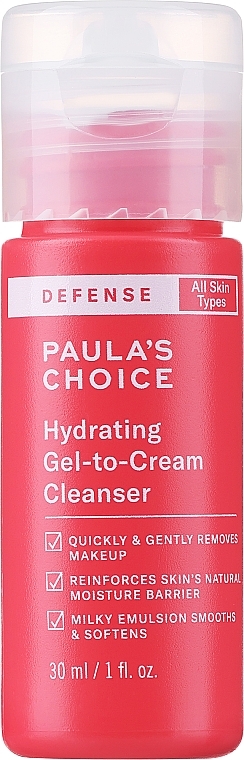 Feuchtigkeitsspendende und reinigende Gesichtsgel-Creme - Paula's Choice Hydrating Gel-to-Cream Cleanser — Bild N1