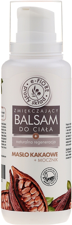 Regenerierender, feuchtigkeitsspendender und weichmachender Körperbalsam mit Kakaobutter und Harnstoff - E-Fiore Natural Body Balm — Bild N1