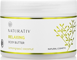 Zitronengrass Körperbutter mit glättender Wirkung - Naturativ Relaxing Body Butter Lemongrass — Bild N1