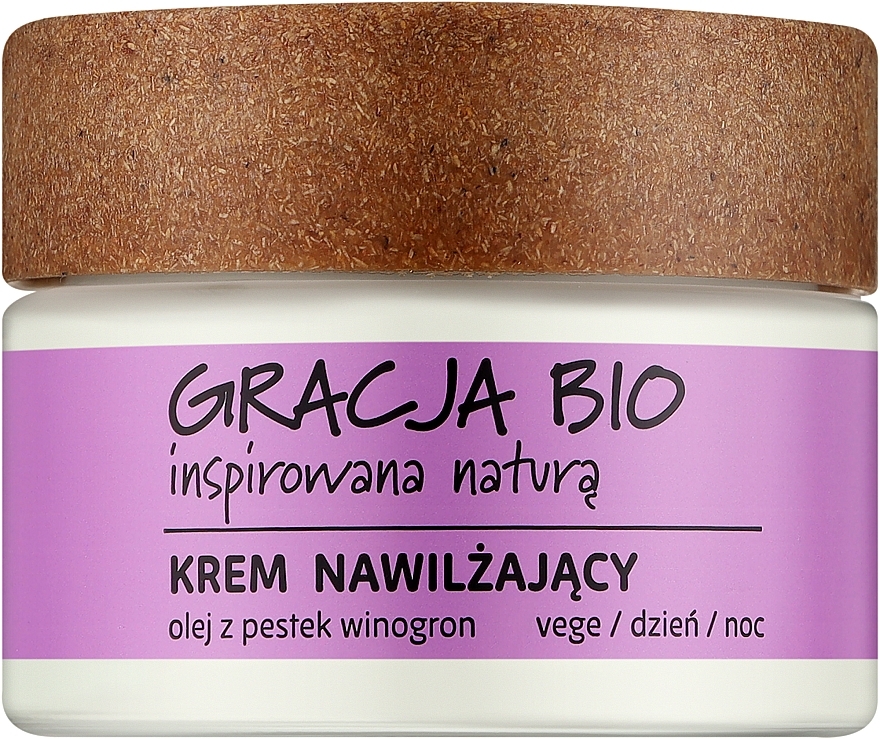 Feuchtigkeitsspendende Gesichtscreme mit Traubenkernöl - Gracja Bio Moisturizing Face Cream