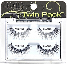 Künstliche Wimpern Set - Ardell Twin Pack Wispies Black — Bild N1