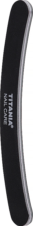 Nagelfeile gebogen schwarzgrau - Titania Nail File — Bild N2