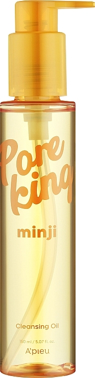 Feuchtigkeitsspendendes Gesichtsreinigungsöl zum Abschminken und gegen Hautunreinheiten - A'pieu Pore King Minji Cleansing Oil — Bild N2