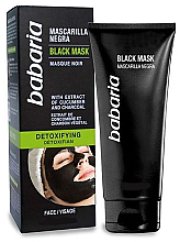 Düfte, Parfümerie und Kosmetik Schwarze Peel-Off Maske mit aktivierter Bambuskohle "T-Zone" - Babaria Detoxifying Black Mask