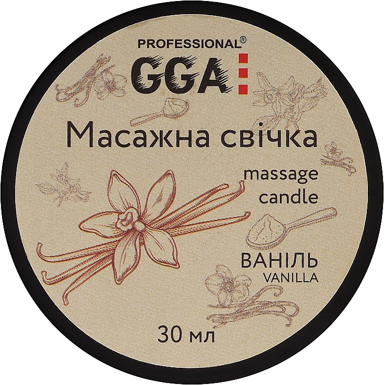 Massagekerze Vanille - GGA Professional Massage Candle — Bild N1