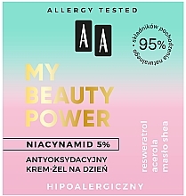 Antioxidatives Gesichtscreme-Gel für den Tag mit 5% Niacinamid - AA My Beauty Power Niacynamid 5% Antioxidant Day Cream-Gel — Bild N3