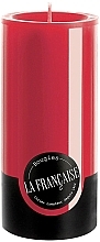 Düfte, Parfümerie und Kosmetik Kerze Zylinder Durchmesser 7 cm Höhe 15 cm - Bougies La Francaise Cylindre Candle Red