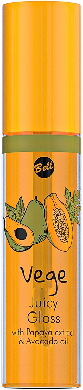 Lipgloss mit Papayaextrakt und Avocadoöl - Bell Vege Juicy Gloss — Bild N1