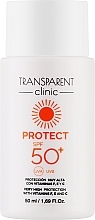 Düfte, Parfümerie und Kosmetik Sonnenschutzemulsion für das Gesicht - Transparent Clinic Protect SPF50+ 