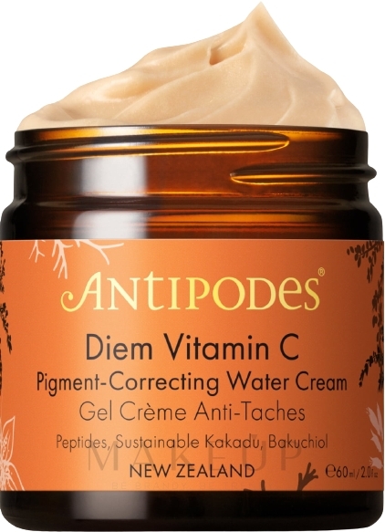 Gesichtscreme mit Vitamin C gegen Pigmentflecken - Antipodes Diem Vitamin C Pigment-Correcting Water Cream — Bild 60 ml