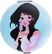 Kosmetischer Taschenspiegel Girl himmelblau - Titania — Bild N2