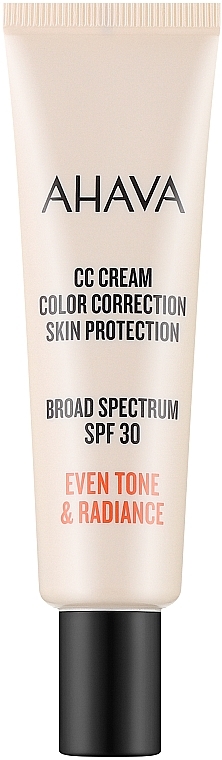 CC-Creme für das Gesicht - Ahava CC Cream Color Correction Skin Protection SPF 30 — Bild N1