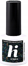 Düfte, Parfümerie und Kosmetik Hybrid-Nagelüberlack mit bunten Flocken - Hi Hybrid Top No Wipe Galaxy Flakes
