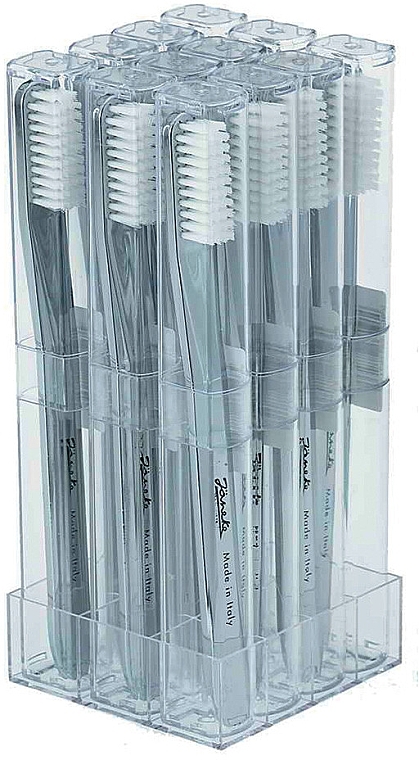 Zahnbürstenset NISP50/12 Chrom 12 St. - Janeke Chromium Toothbrush — Bild N1