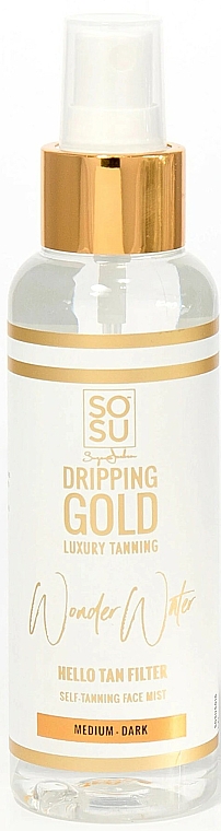 Spray-Selbstbräuner für das Gesicht - Sosu by SJ Dripping Gold Wonder Water Medium/Dark — Bild N1