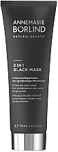 Intensivreinigende Pflegemaske bei großporiger Mischhaut - Annemarie Borlind 2 In 1 Black Mask — Bild N1