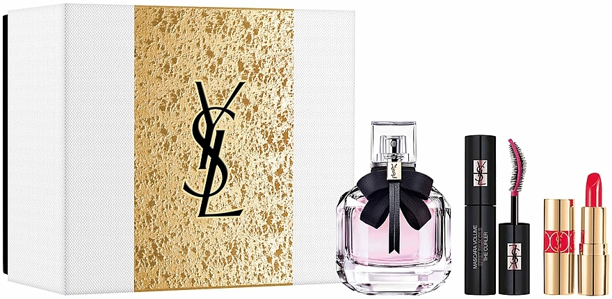 Yves Saint Laurent Mon Paris - Duftset (Eau de Parfum 50ml + Lippenstift 1.3g + Mascara 2ml) — Bild N1