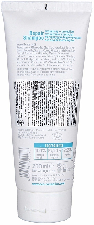 Revitalisierendes und schützendes Shampoo mit Myrte, Gingko und Jojoba - Eco Cosmetics — Bild N2