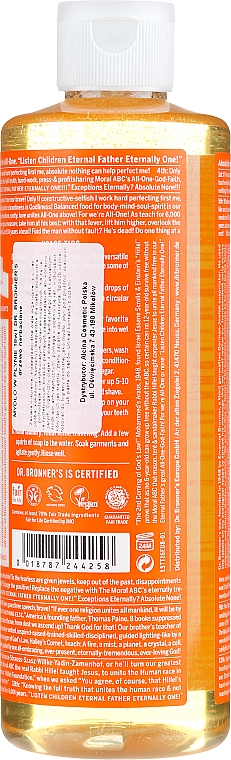 Flüssigseife mit Teebaum für Körper und Hände - Dr. Bronner’s 18-in-1 Pure Castile Soap Tea Tree — Bild N4