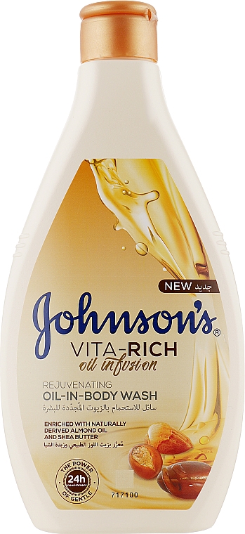 Pflegendes Duschgel mit Mandel- und Sheabutter - Johnson’s® Vita-rich Oil-In-Body Wash — Bild N3
