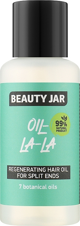 Reparierendes Haaröl gegen Spliss mit 7 Pflanzenölen - Beauty Jar Oil La-La Regenerating Hair Oil For Split Ends — Bild N1