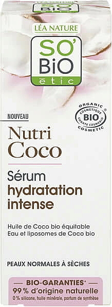 Feuchtigkeitsspendendes Gesichtsserum - So'Bio Etic Nutri Coco Intensive Deep Moisturizing Serum — Bild N2
